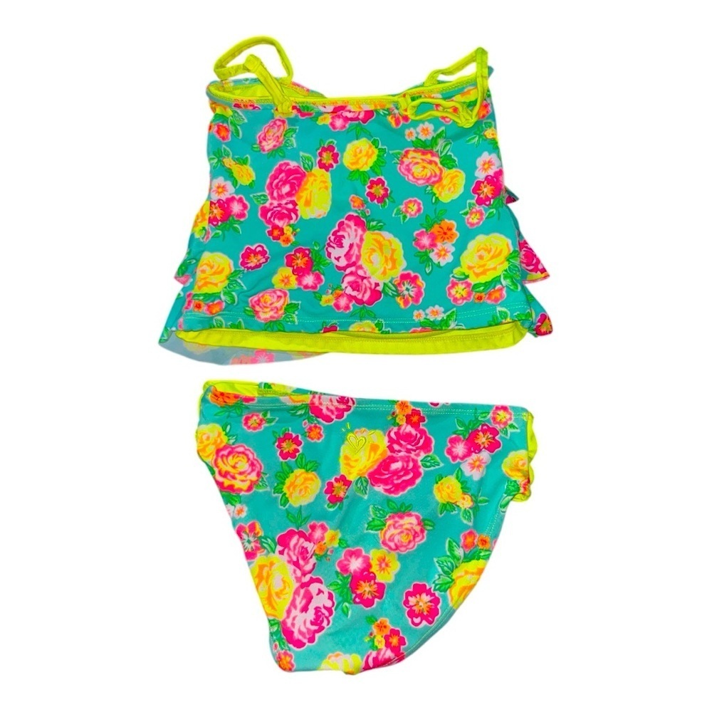 Floral Swimsuit Set kids size 6 bundle - Picture 3 of 4